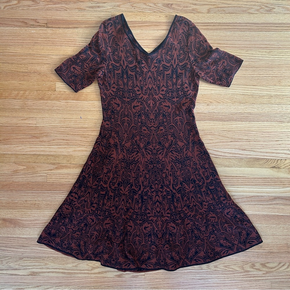 Peruvian Connection Midi Dress Sz M
